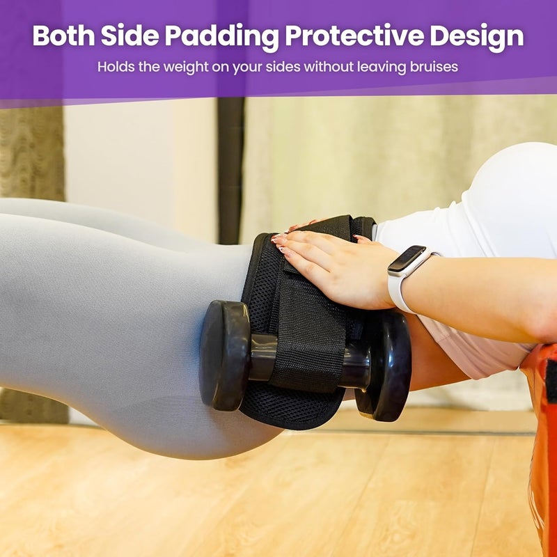 Balency Hip Thrust Belt, Hip Thrust Belt for Dumbbells Heavy, Booty Belt for Hip Thrust, Slip-Resistant Padding Hip Thrust Belt for Gym or Home Workouts, Hip Thrust Band for Dumbbell Kettlebell Plate - Image 5